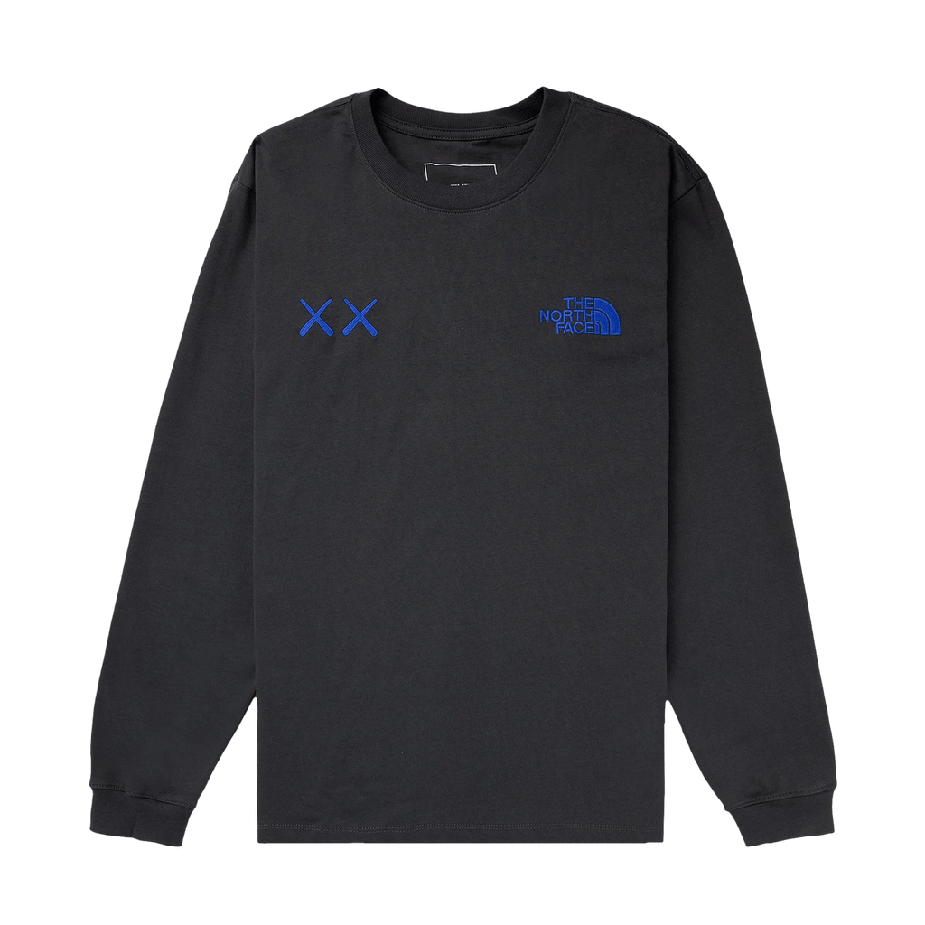 The North Face x KAWS Long-Sleeve Tee 'Asphalt Grey' - Kick Game