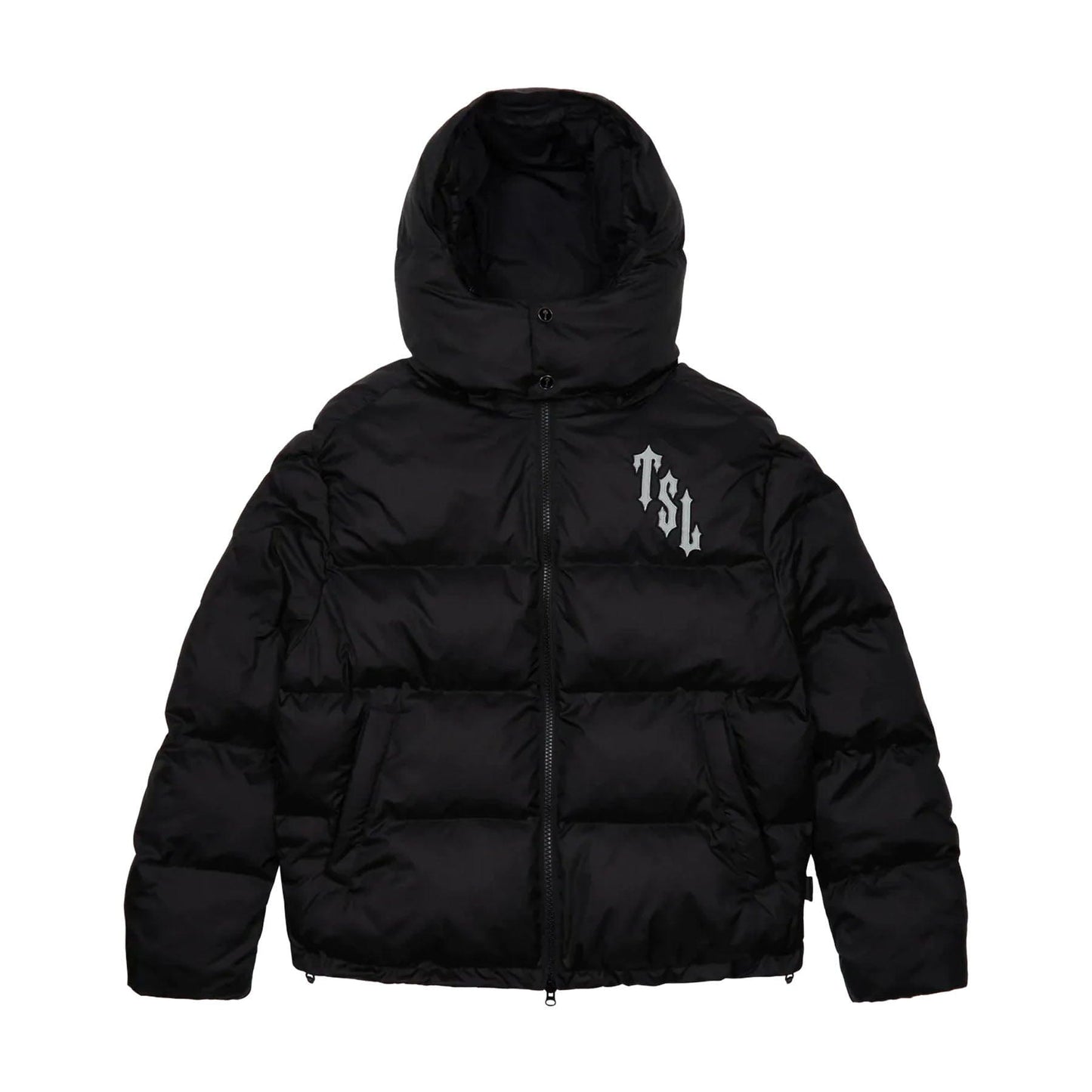 Trapstar Shooters Hooded Puffer Jacket - Black/Reflective - Kick Game