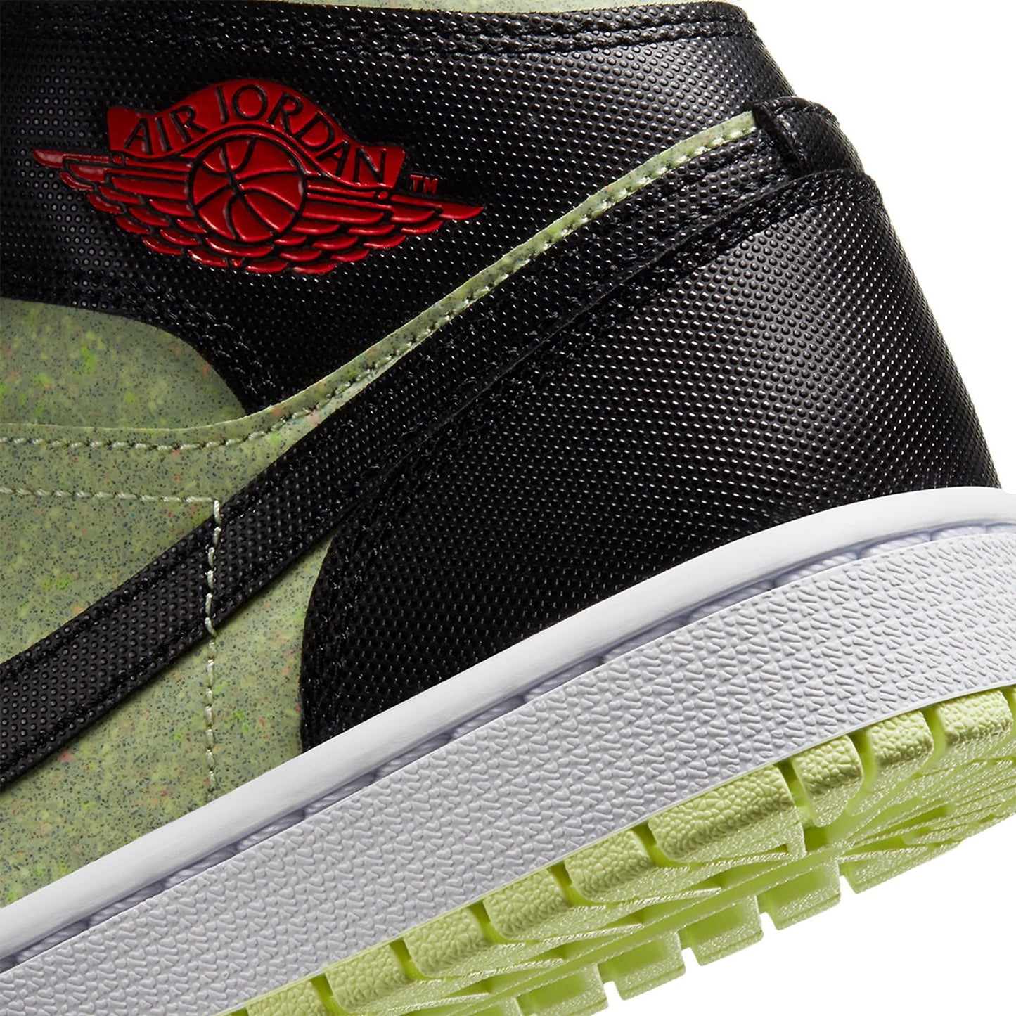 Air Jordan 1 Wmns Mid SE 'Black Barely Volt' - Kick Game