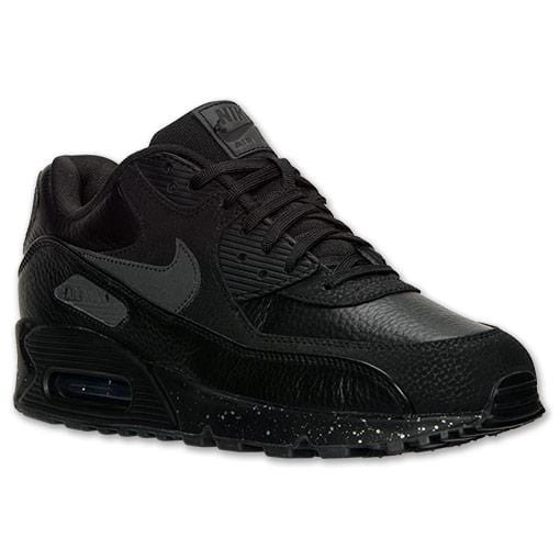 Nike Air Max 90 Premium Black-Metallic Silver - Kick Game