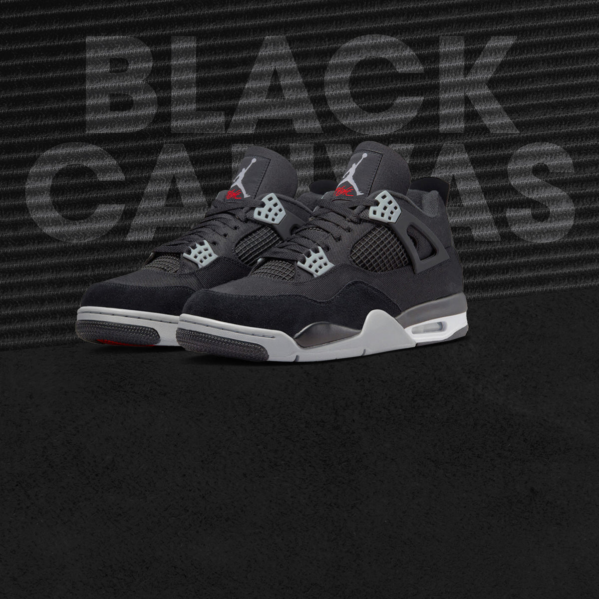 A Closer Look at the Air Jordan 4 'Black Canvas'