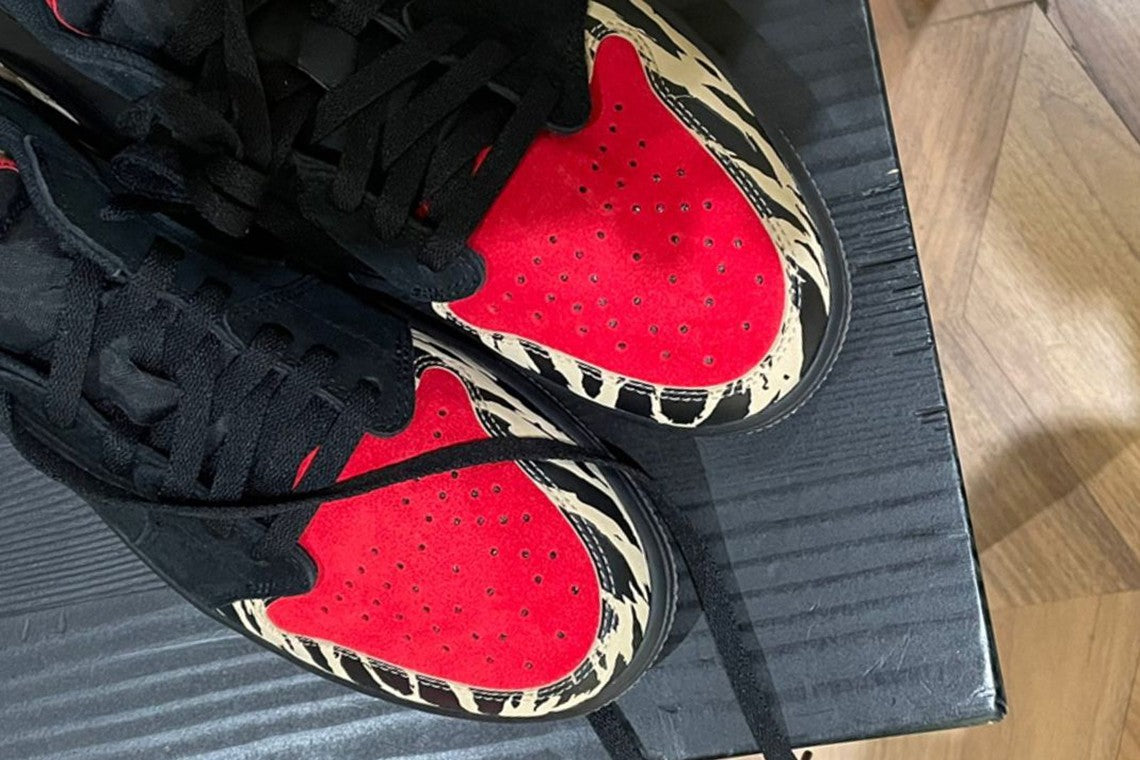 Travis Scott Teases Animal Print SoleFly x Air Jordan 1