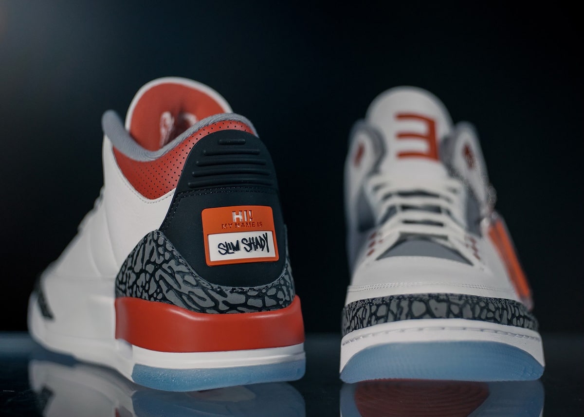 Eminem Previews the Air Jordan 3 ‘Slim Shady’ PE’s at the Super Bowl