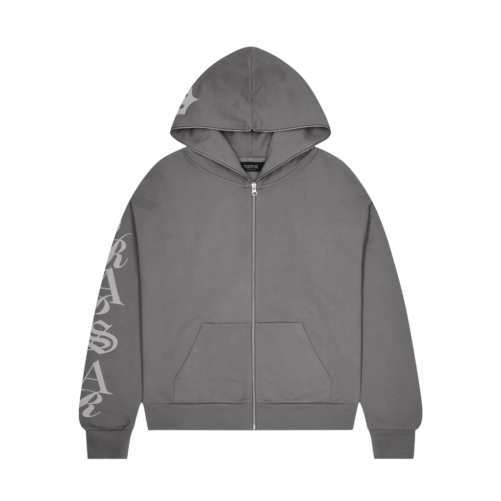 Trapstar Script Hoodie Grey — Kick Game - Main Image