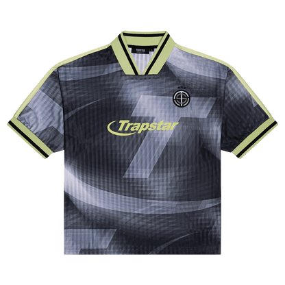 Trapstar Hyperdrive SS Football Jersey 'Black/Neon' - Kick Game
