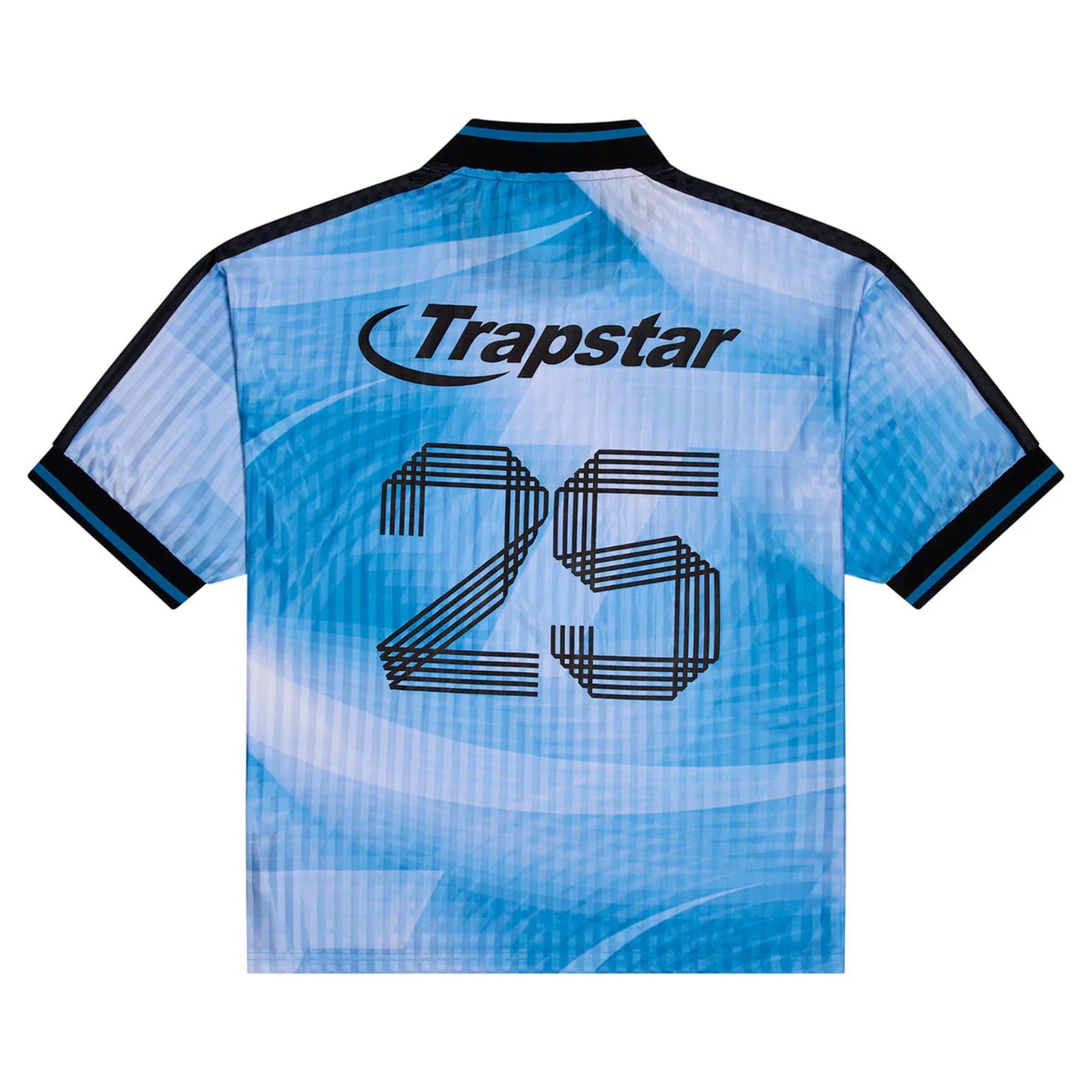 Trapstar Hyperdrive SS Football Jersey 'Blue/Black' — Kick Game