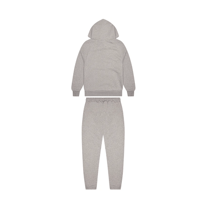 Trapstar Chenille Decoded Hooded Tracksuit- Grey/Light Blue - Kick Game