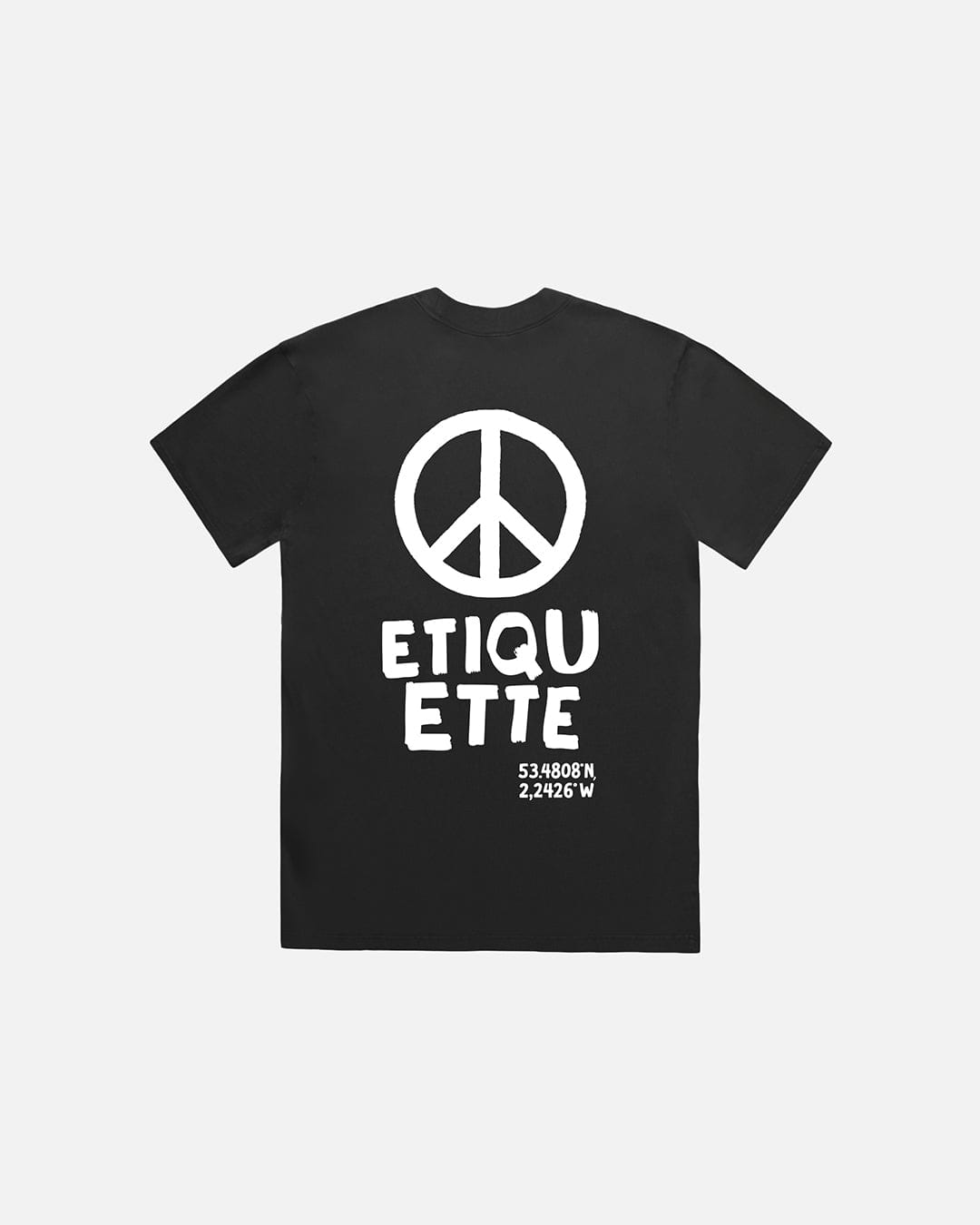 Etiquette PEACE TEE 'BLACK' - Kick Game