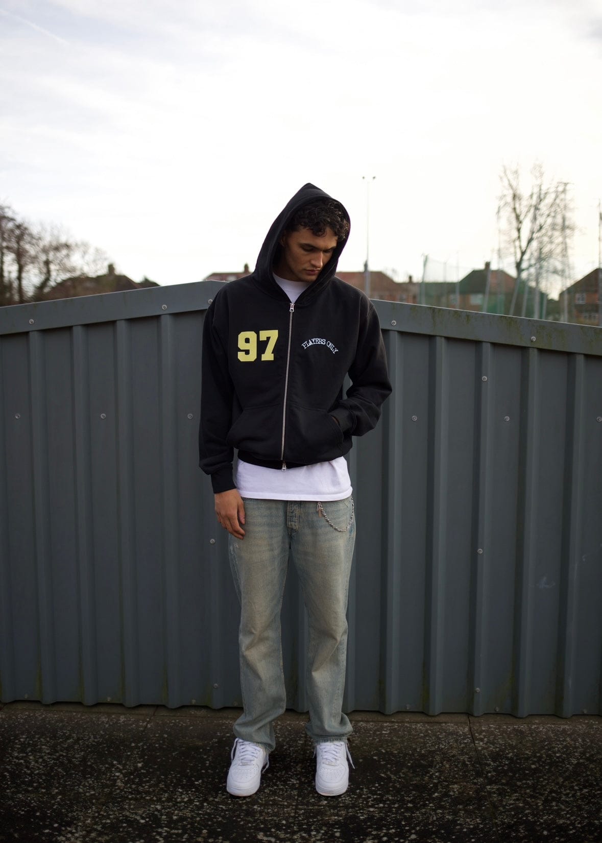 PLAYERS ONLY BLACK JERSEY ZIP HOODIE - Kick Game