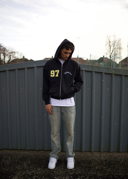 PLAYERS ONLY BLACK JERSEY ZIP HOODIE - Kick Game