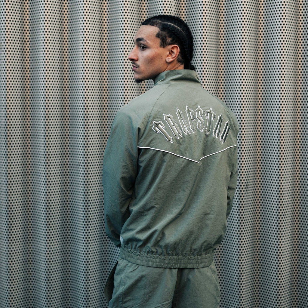Trapstar Irongate Shell Tracksuit 'Khaki' — Kick Game