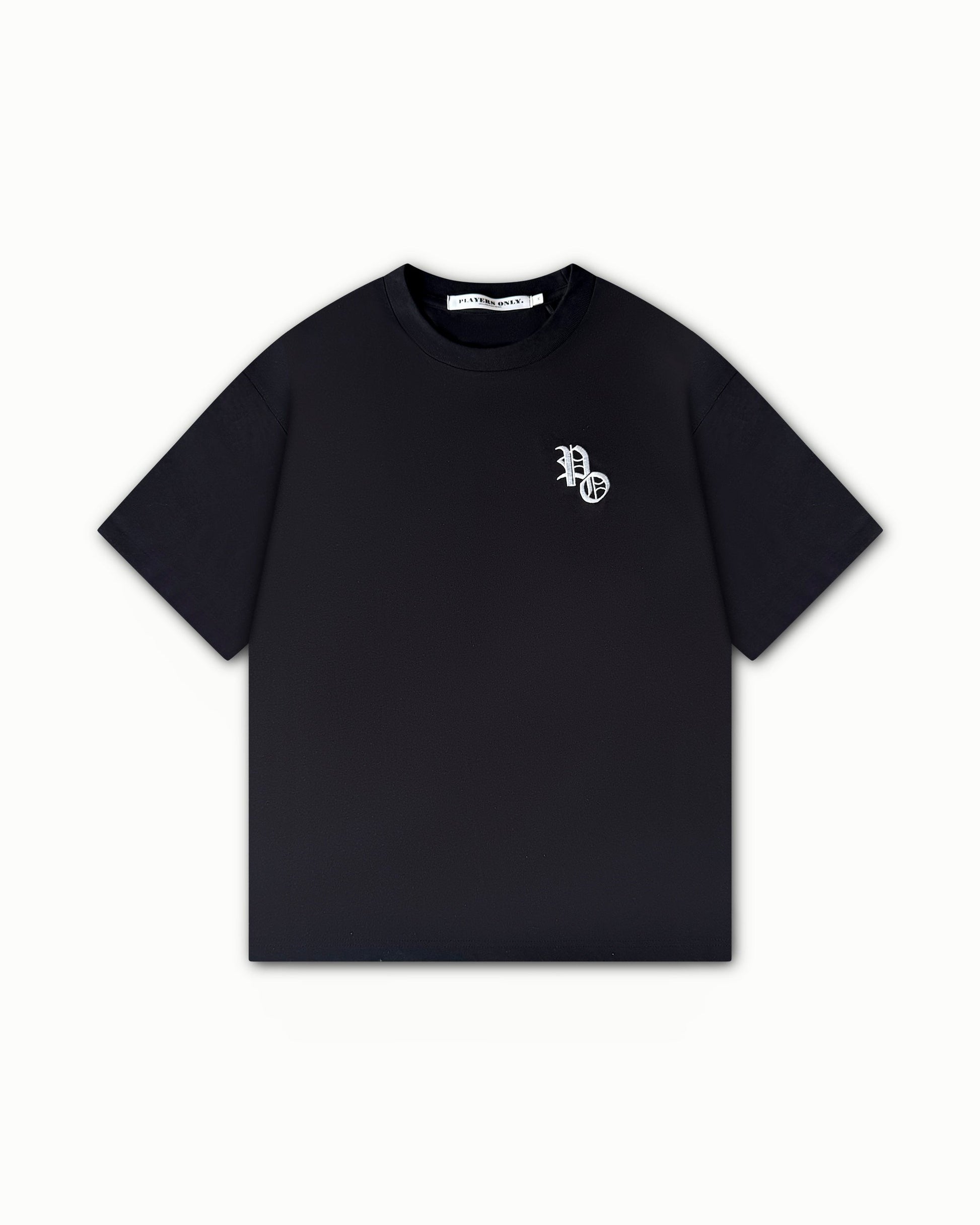 PLAYERS ONLY BLACK EMBROIDERED TEE - Kick Game