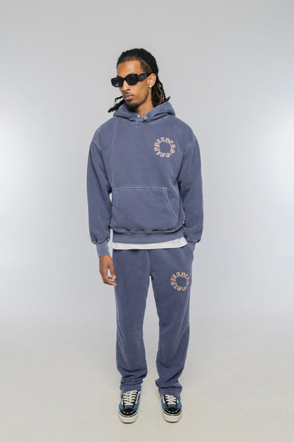PLAYERS ONLY WASHED NAVY EMBROIDERED SWEATPANTS - Kick Game