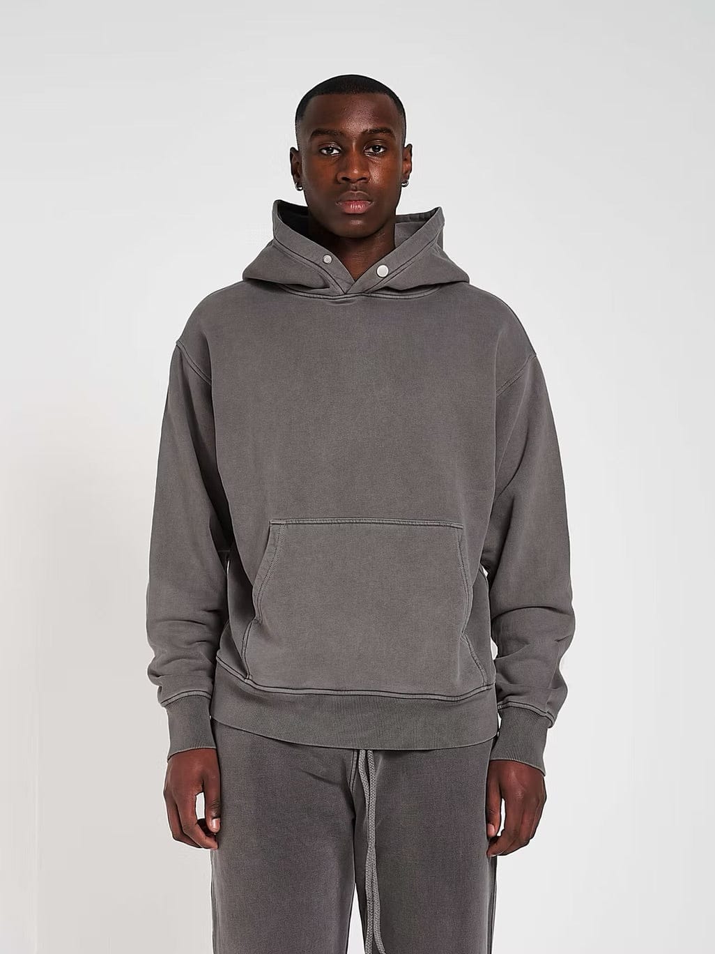 KAIZEN MARKET BLANK HEAVYWEIGHT WASHED HOODIE - Kick Game