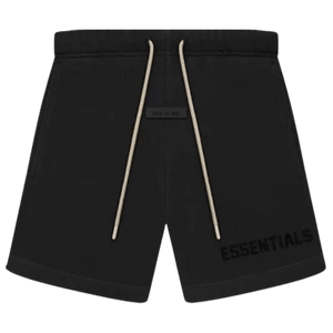 FEAR OF GOD ESSENTIALS Cream Drawstring Sweatshort 'Jet Black'
