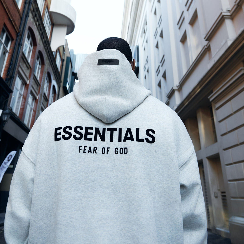 Fear of God Essentials Hoodie 'Light Oatmeal' (SS22) — Kick Game
