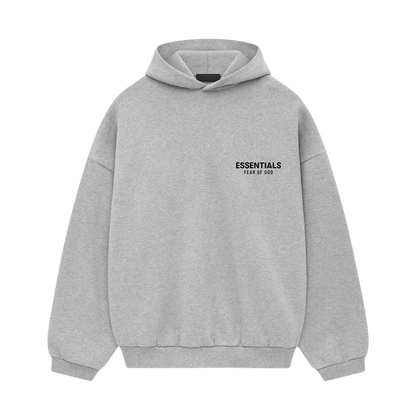 Fear of God Essentials Fleece Hoodie II 'Light Heather Grey' - Kick Game