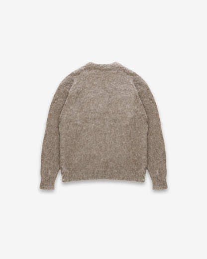 Mohair Knit BC Jumper - Taupe - Kick Game