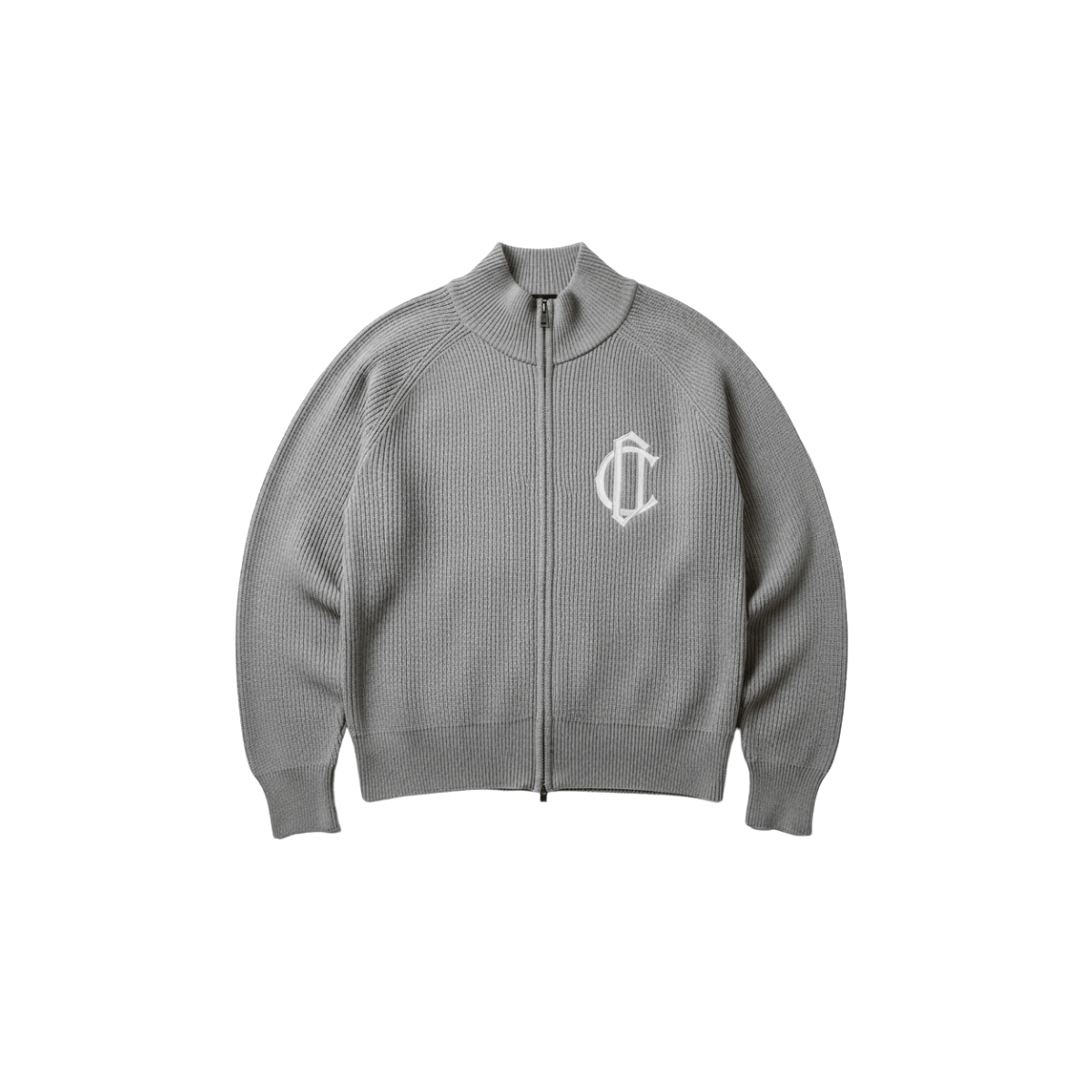 Cardair CD Emblem Knit Track Top - Grey - Kick Game