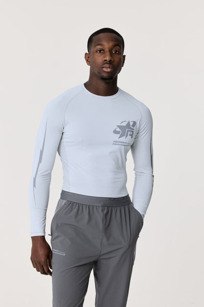 LONG SLEEVE BASE-LAYER - LIGHT GREY - Kick Game