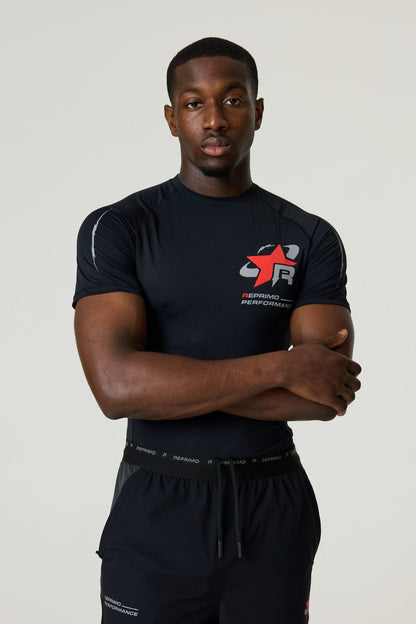 RP Base-Layer T-Shirt - Black / Red - Kick Game