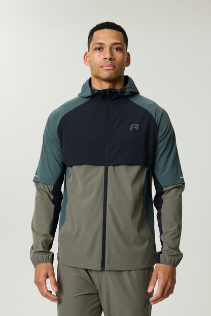 Reprimo Vortex Windbreaker Jacket 'Dark Moss Grey Velvet' - Kick Game