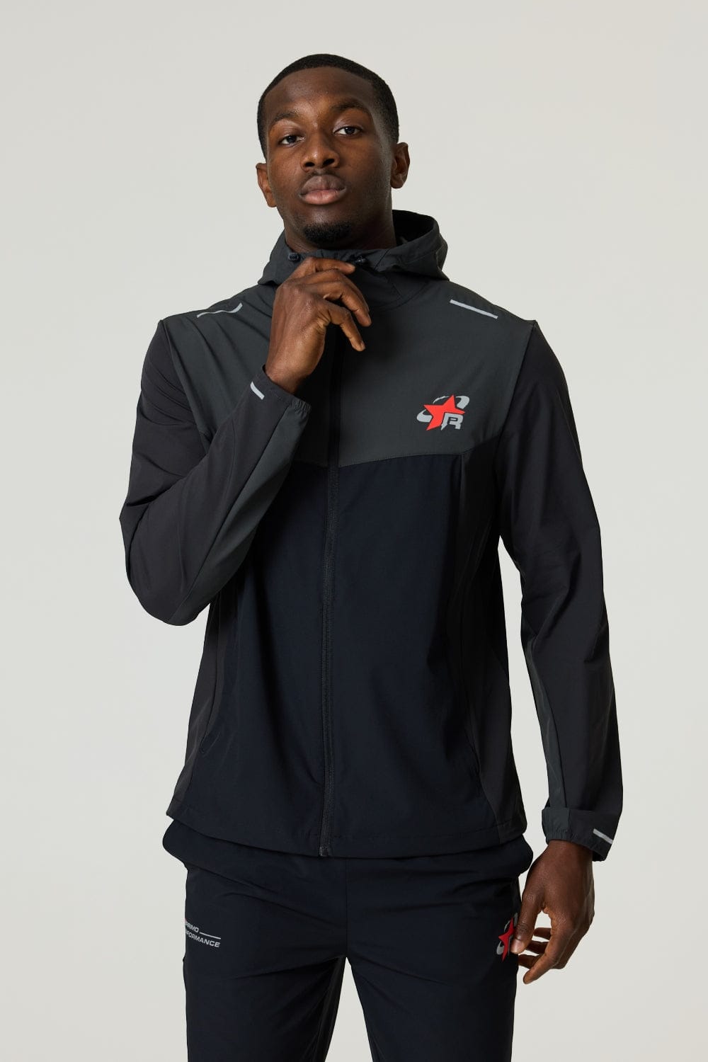 RP Flight Windbreaker - Black / Red - Kick Game