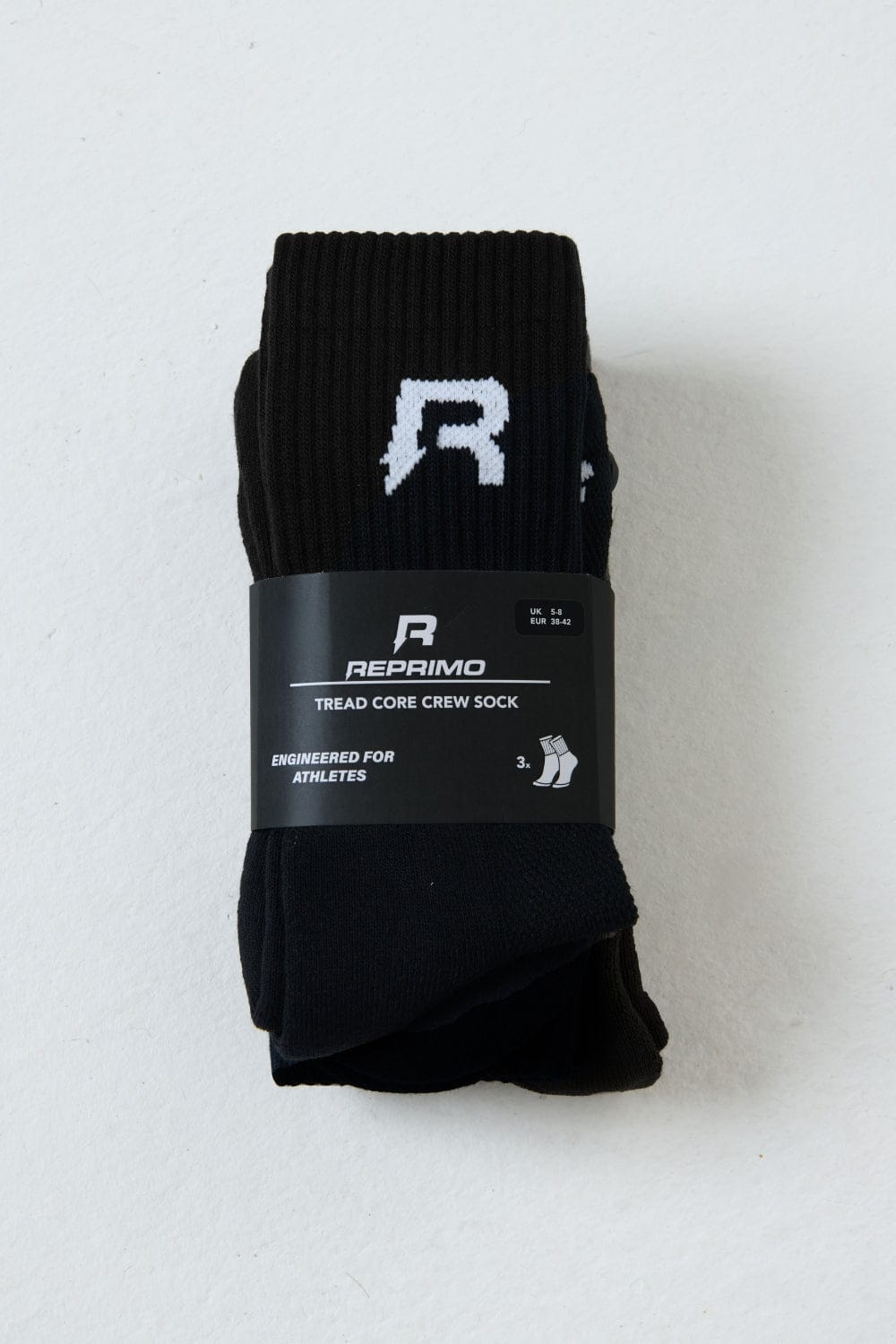 Reprimo 3-Pack Tread Socks 'Black' - Kick Game