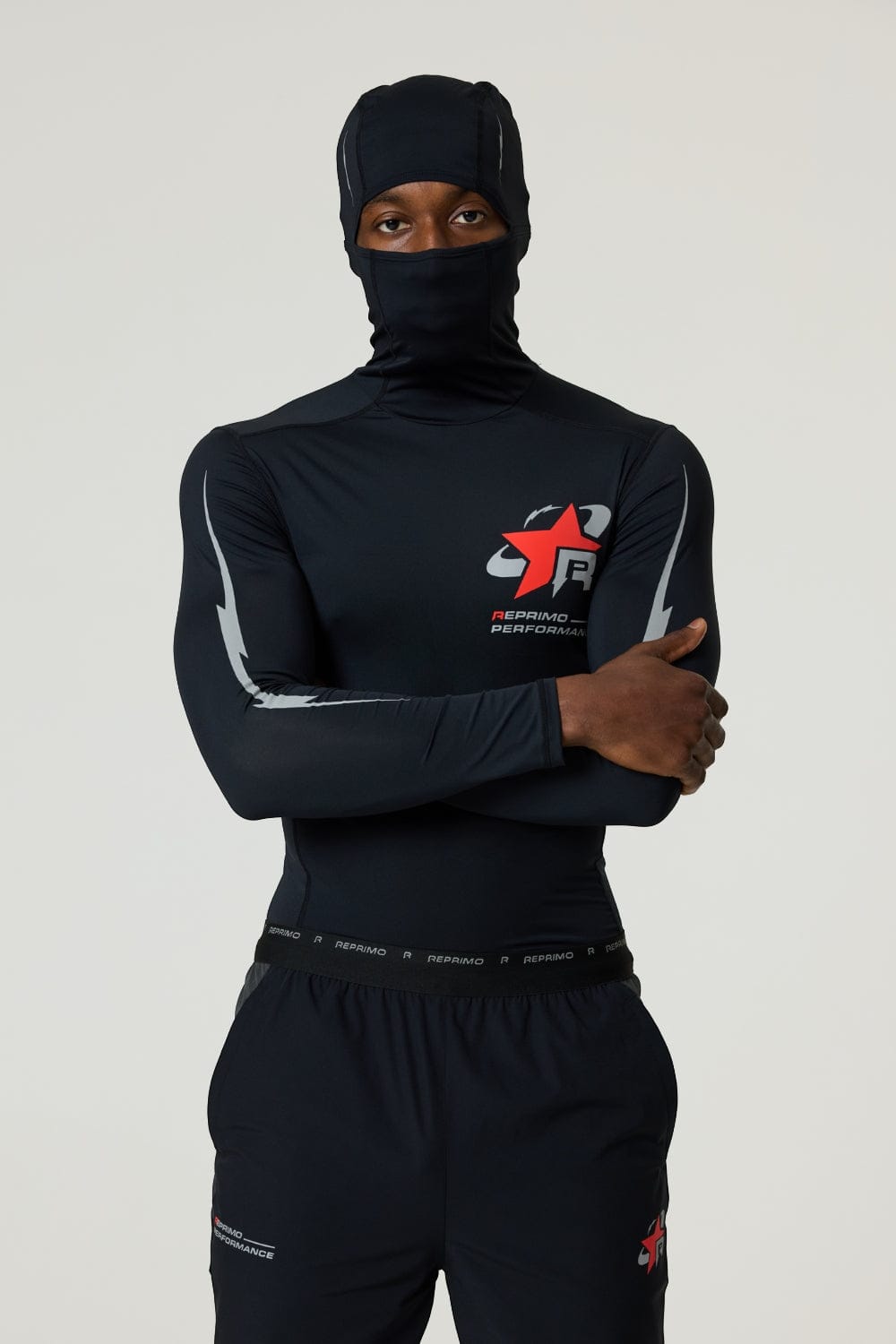 RP Base-Layer Balaclava Hoodie - Black/Red - Kick Game