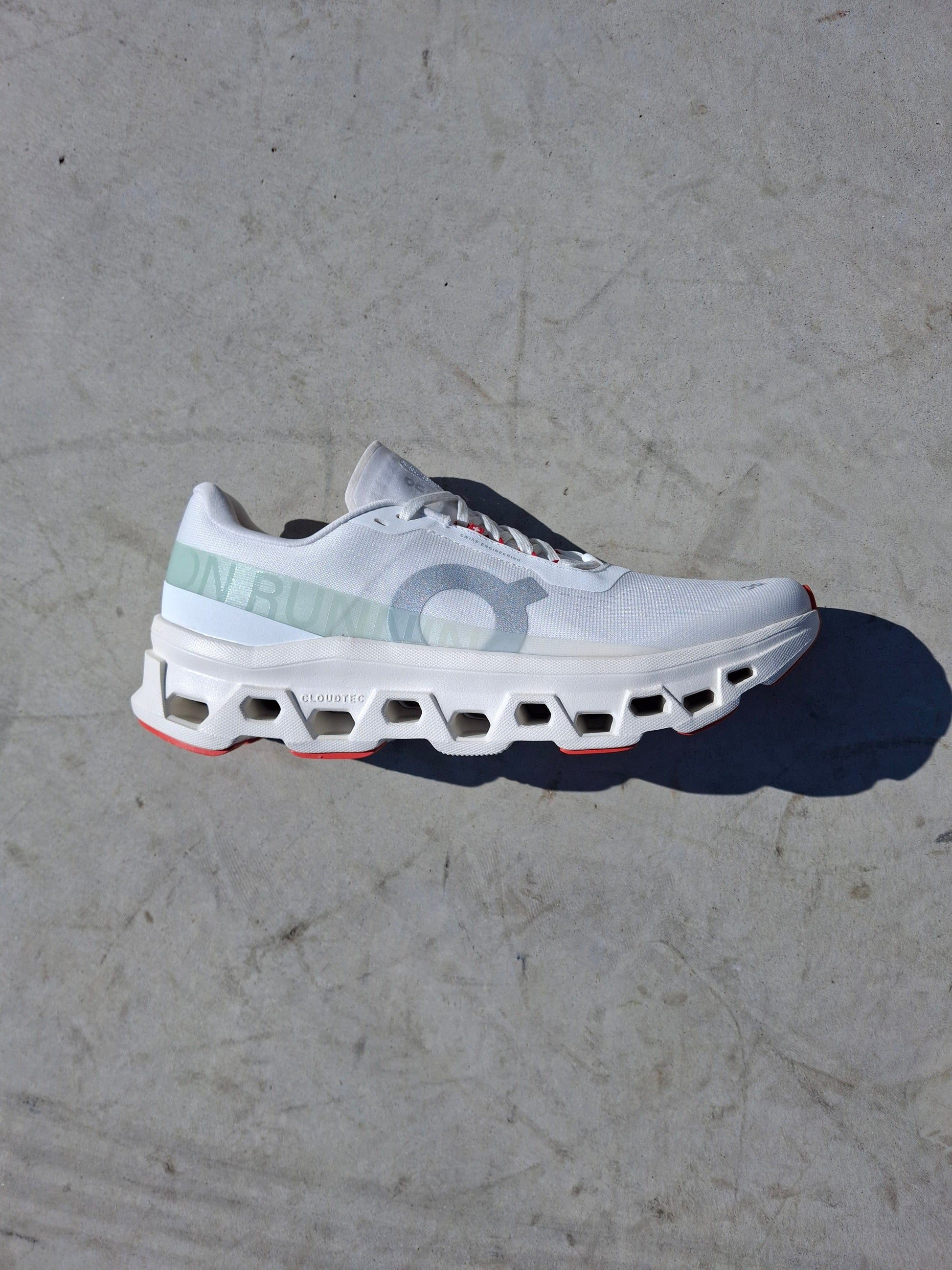 On Cloudmonster 1 'Ivory Creek' - Kick Game