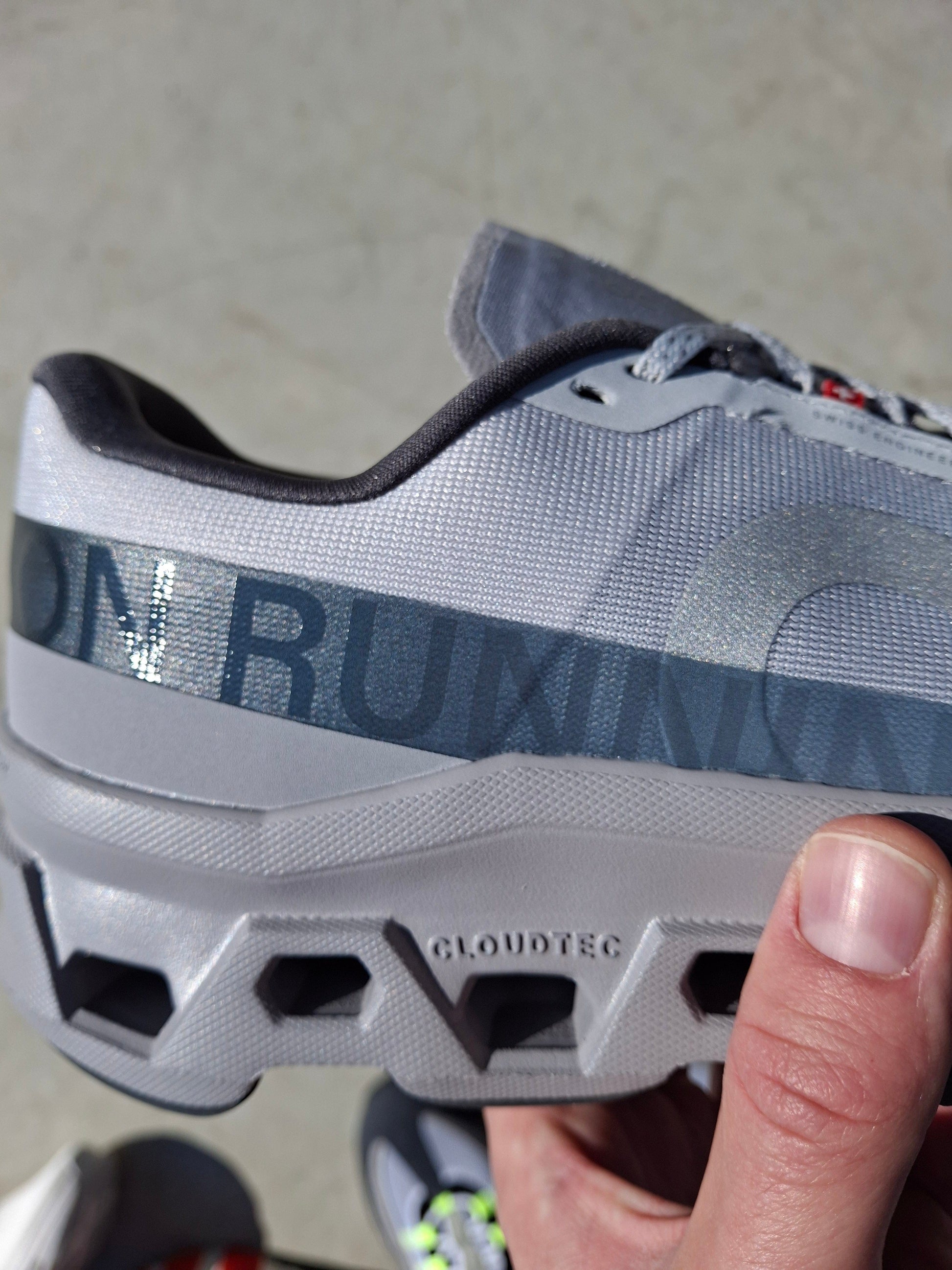 On Cloudmonster 1 'Glacier Alloy' - Kick Game