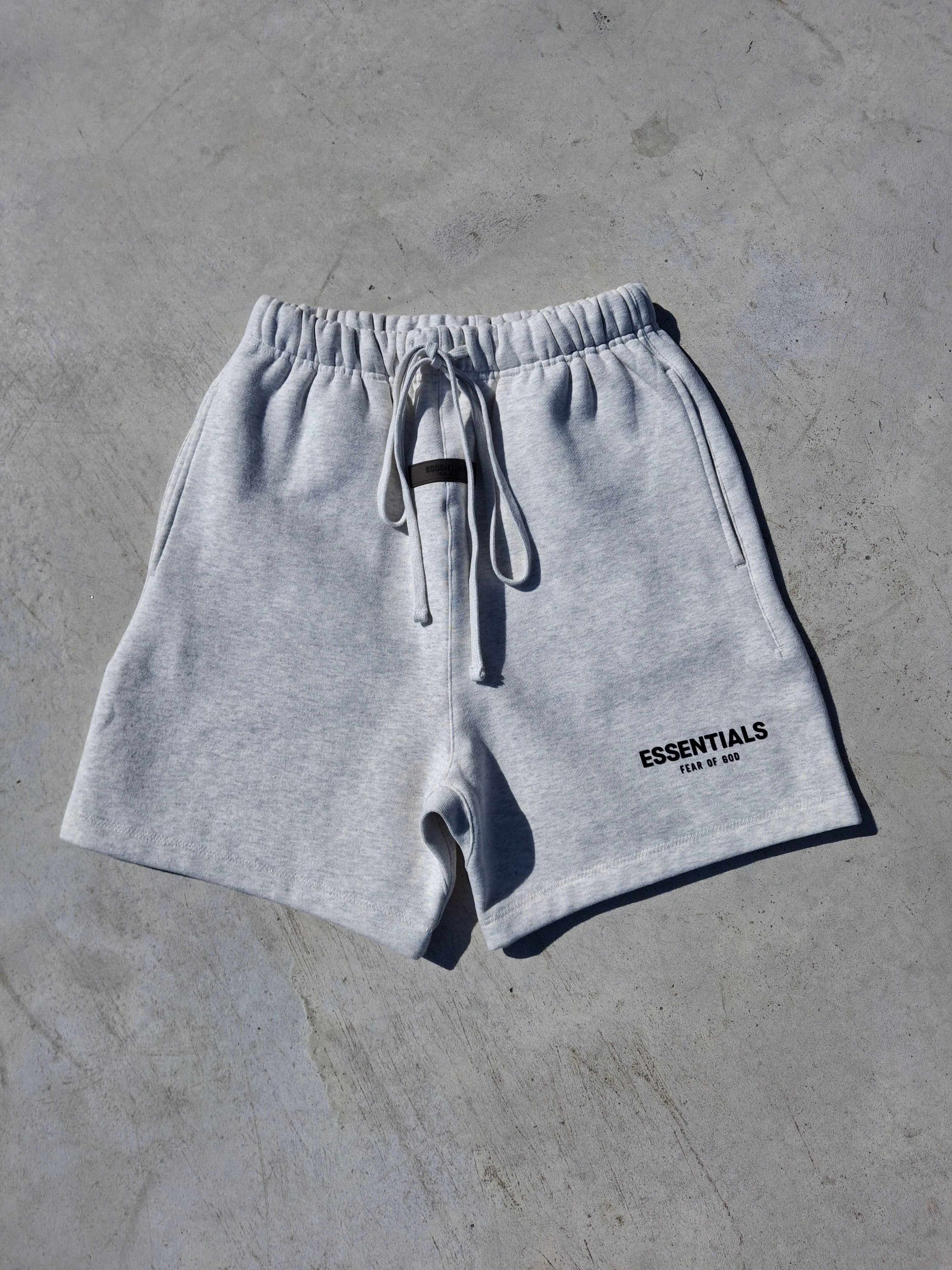 Fear of God Essentials Sweat Short 'Light Oatmeal' SS22 – Kick Game