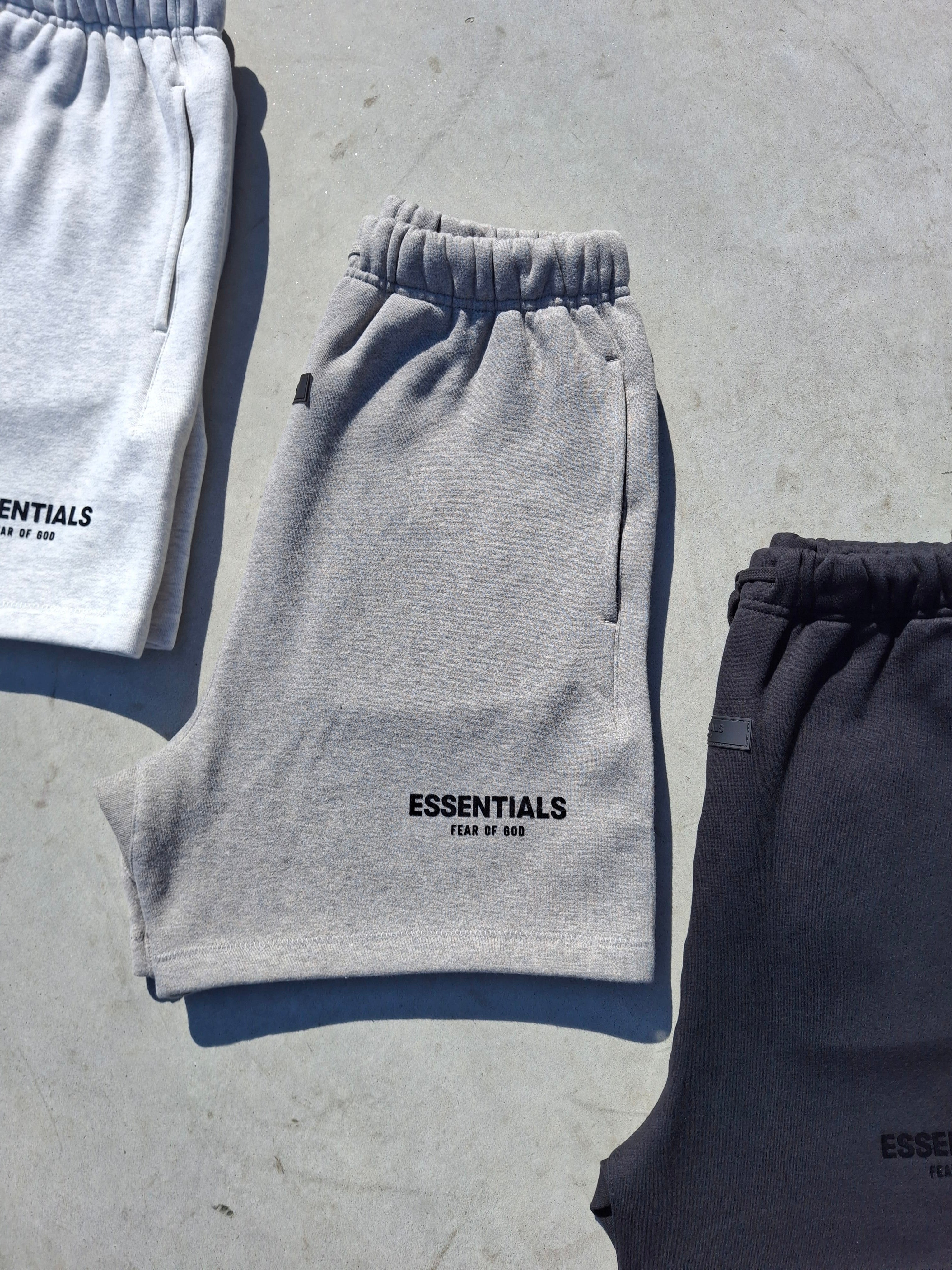 Fear of God Essentials Sweat Short 'Dark Oatmeal' (SS22) – Kick Game