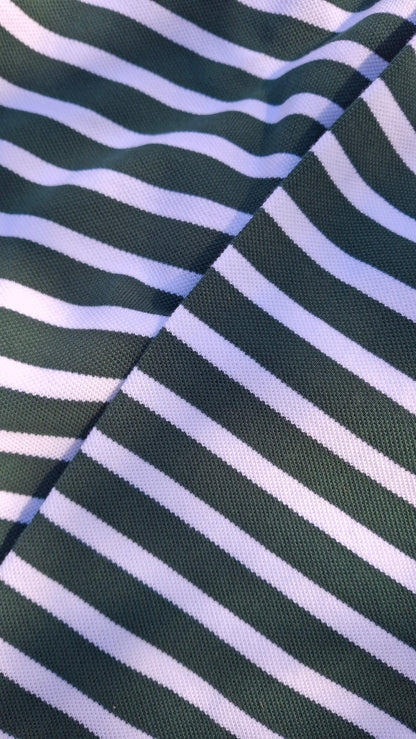 Summit Pique Long Sleeve Polo 'Forest White' - Kick Game