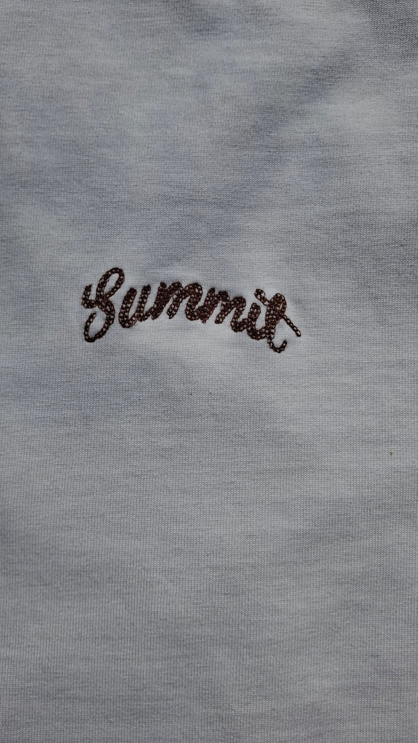 Summit Chainstitch T-Shirt 'Ecru' - Kick Game