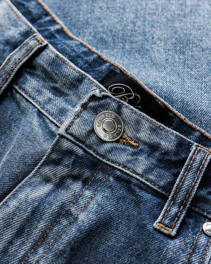 Relaxed Ripple Denim - Classic Blue - Kick Game