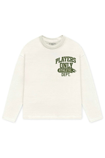 PLAYERS ONLY ECRU CAMO PRINT ATHLETIC DEPT LONG SLEEVE - Kick Game