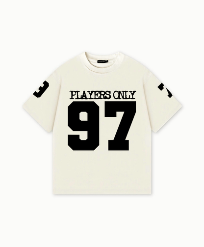 PLAYERS ONLY ECRU JERSEY TEE - Kick Game