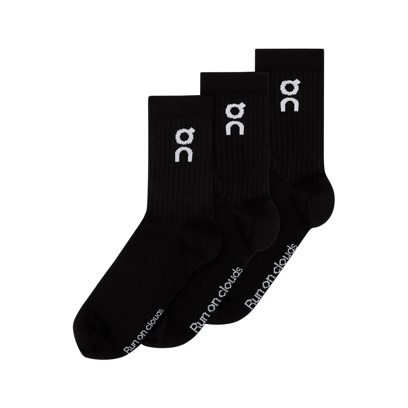 On Logo Sock High 3P 'Black' - Kick Game