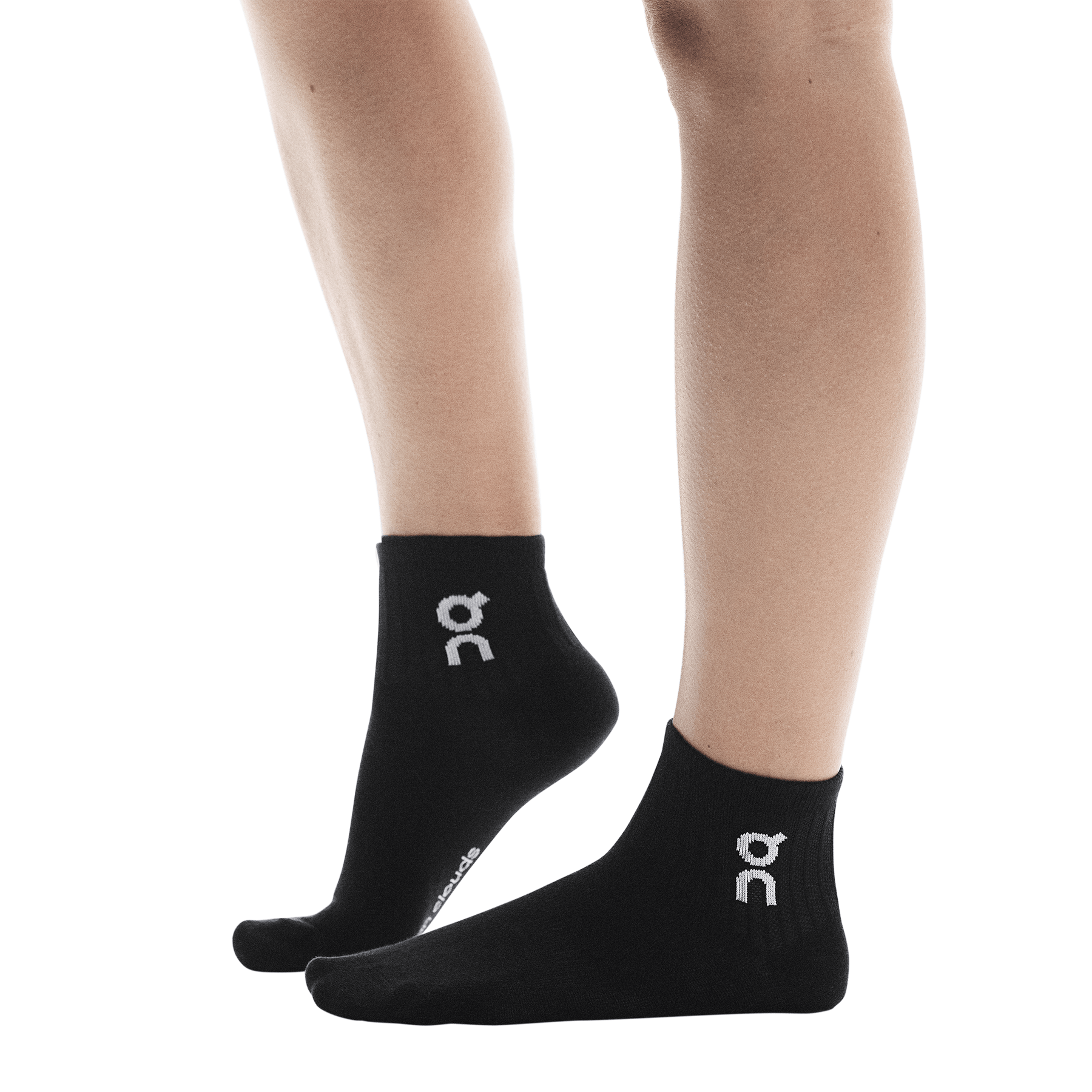 On Logo Sock Mid 3P 'Black' - Kick Game