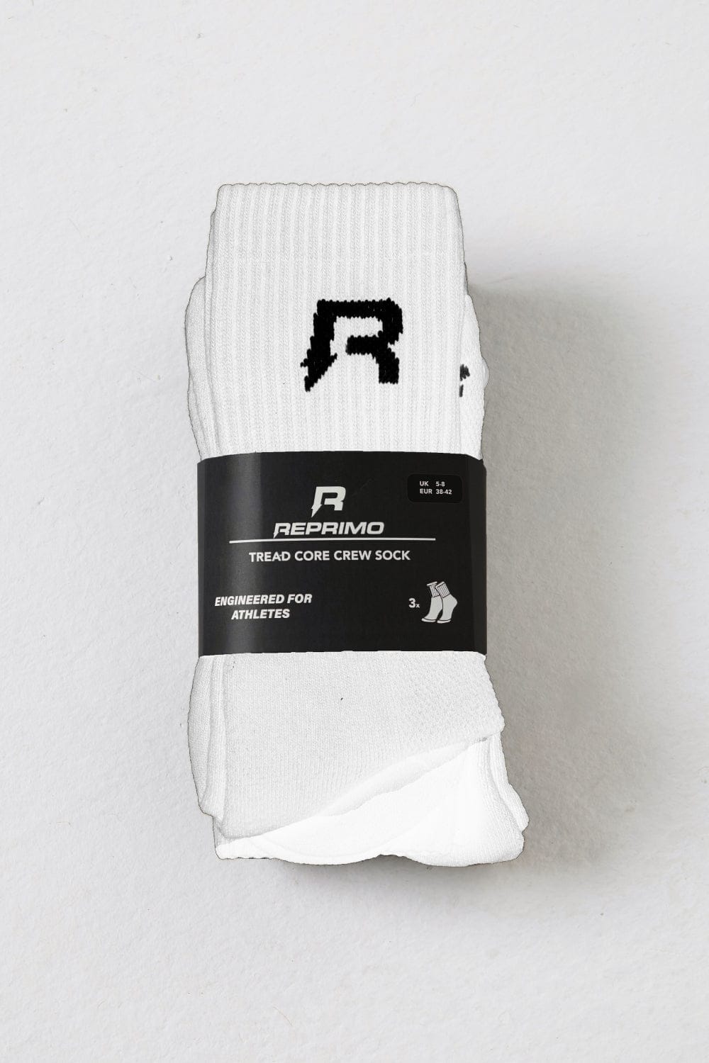 Reprimo 3-Pack Tread Socks 'White' - Kick Game