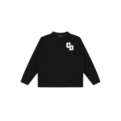 Cardair CD Logo Knit Sweater - Black - Kick Game