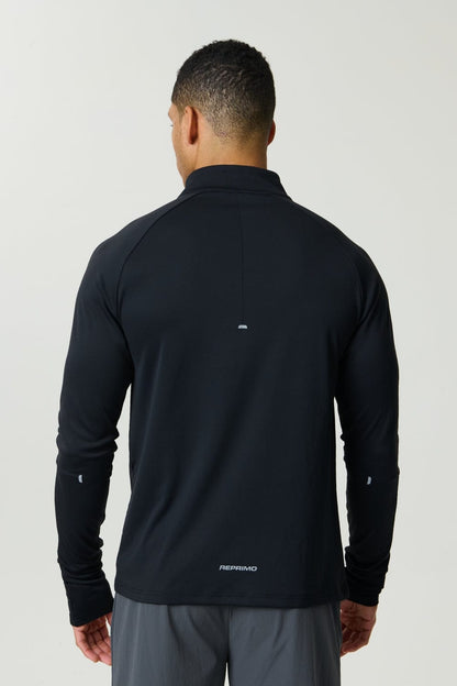 Reprimo Clima Quarter Zip 'Obsidian' - Kick Game