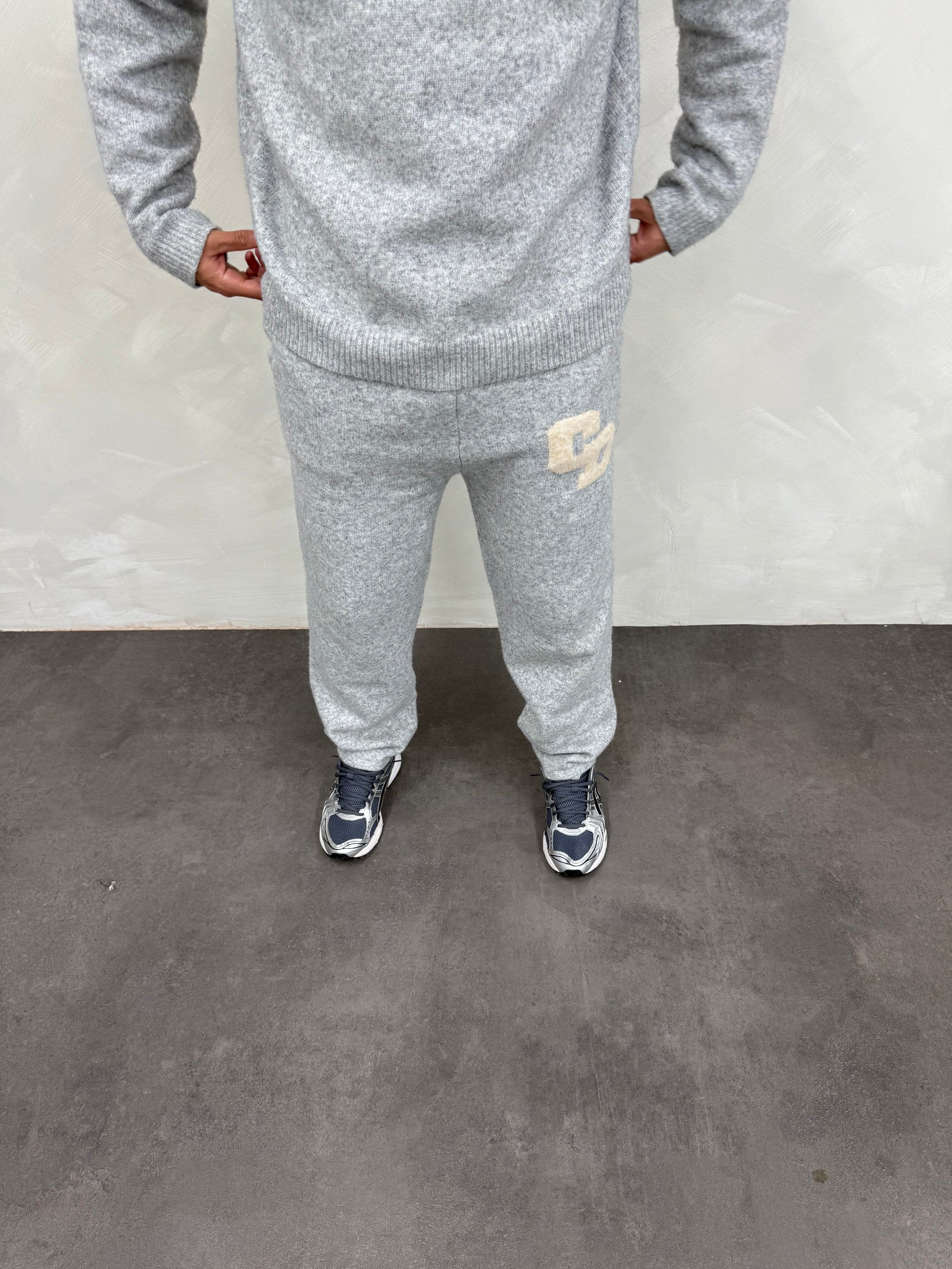 Cardair CD Logo Knit Joggers - Grey - Kick Game