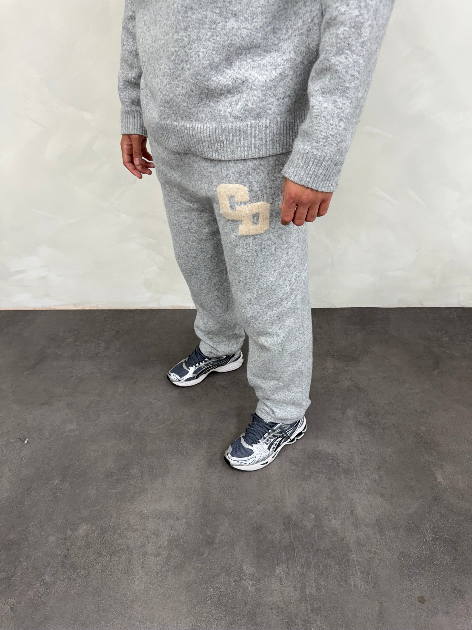 Cardair CD Logo Knit Joggers - Grey - Kick Game
