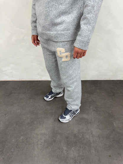 Cardair CD Logo Knit Joggers - Grey - Kick Game