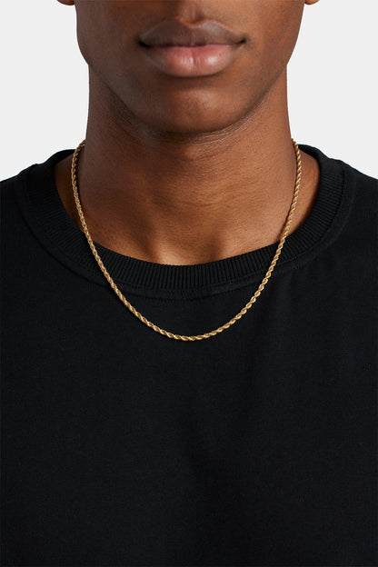 Rope Chain - 3mm - Gold - Kick Game