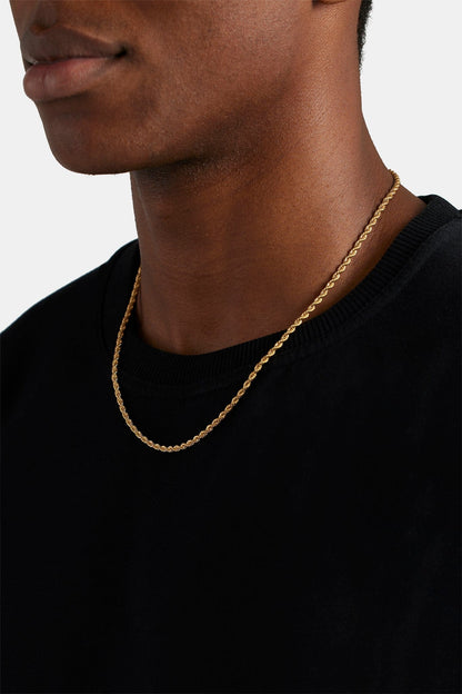 Rope Chain - 3mm - Gold - Kick Game