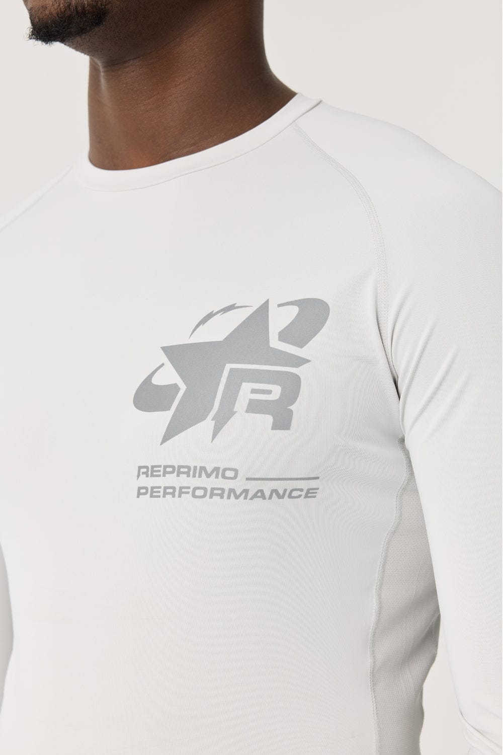 LONG SLEEVE BASE-LAYER - LIGHT GREY - Kick Game