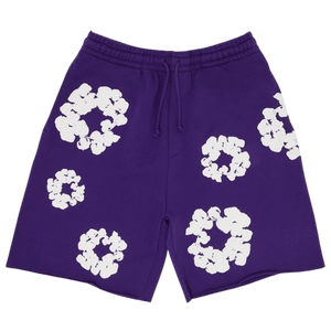 Denim Tears The Cotton Wreath Shorts 'Purple'